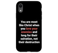 Jésus a Dit : « Aimez Vos Ennemis, Soyez comme Le Christ » (Luc 6, 27) Coque pour iPhone XR