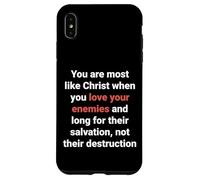 Jésus a Dit : « Aimez Vos Ennemis, Soyez comme Le Christ » (Luc 6, 27) Coque pour iPhone XS Max