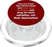 Jésus a Dit : « Aimez Vos Ennemis, Soyez comme Le Christ » (Luc 6, 27) PopSockets PopGrip pour MagSafe