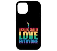 JÉSUS A Dit D'AIMER Tout Le Monde Angel Moroni Mormon LGBT Meme Coque pour iPhone 12/12 Pro