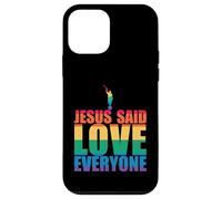 JÉSUS A Dit D'AIMER Tout Le Monde Angel Moroni Mormon LGBT Meme Coque pour iPhone 12 Mini