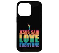 JÉSUS A Dit D'AIMER Tout Le Monde Angel Moroni Mormon LGBT Meme Coque pour iPhone 13 Pro