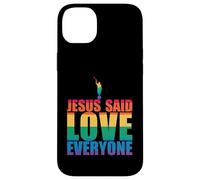JÉSUS A Dit D'AIMER Tout Le Monde Angel Moroni Mormon LGBT Meme Coque pour iPhone 14 Plus
