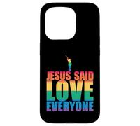 JÉSUS A Dit D'AIMER Tout Le Monde Angel Moroni Mormon LGBT Meme Coque pour iPhone 15 Pro