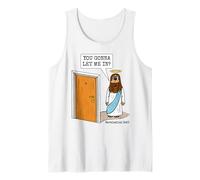 Jésus à la porte, Apocalypse 3:20, Église chrétienne drôle Débardeur