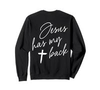 Jésus a Le Dos enraciné dans la Foi chrétienne du Christ et de Dieu Sweatshirt