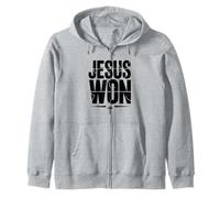 Jésus a remporté la Victoire : Croix, Foi, croyance chrétienne Sweat à Capuche