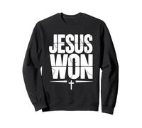 Jésus a remporté la Victoire : Croix, Foi, croyance chrétienne Sweatshirt