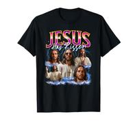 Jésus a Rizzen Il est Rizzin Funny Easter Christian Vintage T-Shirt
