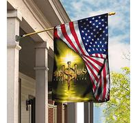 Jésus A Sauvé Ma Vie Christianisme Drapeau De Jardin Double Face Jardin Signe Supérieure Drapeau De Décoration Décoration Pour Pelouse Balcon Patio M