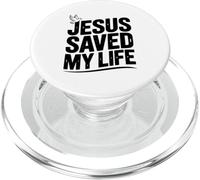 Jésus a sauvé ma Vie Foi chrétienne inspirante PopSockets PopGrip pour MagSafe