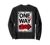 Jésus à Sens Unique - Christ Le Chemin Sweatshirt