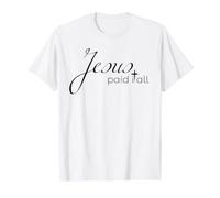Jésus a Tout payé chrétien élégant Calligraphie Foi T-Shirt Graphique avec Valeur, Homme, Blanc, XL
