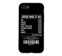 Jésus a Tout payé Foi chrétienne drôle Écriture Religieuse Coque pour iPhone SE (2020) / 7/8
