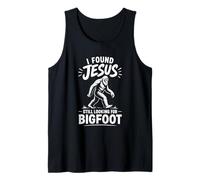 Jésus a trouvé Toujours à la Recherche d'une église chrétienne Amusante Bigfoot Débardeur