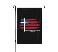 JÉSUS A VAINCU LA MORT POUR QUE VOUS PUISSIEZ VIVRE. Drapeau de jardin humoristique 30 x 45 cm, bannière double face pour terrasse