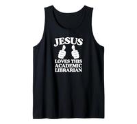 Jésus Aime ce bibliothécaire académique chrétien culte de l'église Débardeur