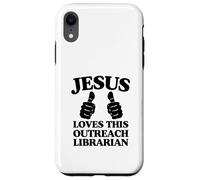 Jésus Aime ce culte de l'église chrétienne bibliothécaire Coque pour iPhone XR