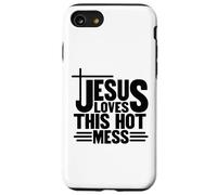 Jésus Aime ce désordre Chaud Dieu chrétien Que Les Hommes et Les Femmes Aiment Coque pour iPhone SE (2020) / 7/8