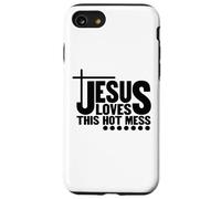 Jésus Aime ce désordre Chaud Dieu chrétien Que Les Hommes et Les Femmes Aiment Coque pour iPhone SE (2020) / 7/8