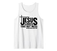 Jésus Aime ce désordre Chaud Dieu chrétien Que Les Hommes et Les Femmes Aiment Débardeur