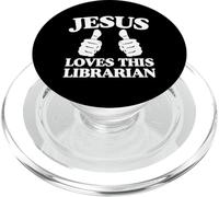 Jésus Aime ce Groupe de culte de l'église chrétienne bibliothécaire PopSockets PopGrip pour MagSafe