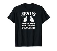 Jésus Aime ce Groupe de l'Église chrétienne Enseignant de 1re année T-Shirt