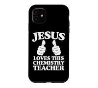 Jésus Aime ce Professeur de Chimie Groupe d'église chrétienne Coque pour iPhone 11
