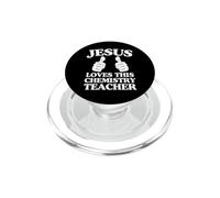 Jésus Aime ce Professeur de Chimie Groupe d'église chrétienne PopSockets PopGrip pour MagSafe