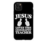 Jésus Aime ce Professeur de géographie Groupe d'église chrétienne Coque pour iPhone 11 Pro Max