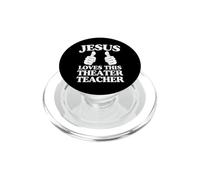 Jésus Aime ce Professeur de théâtre Chrétien Church Group PopSockets PopGrip pour MagSafe