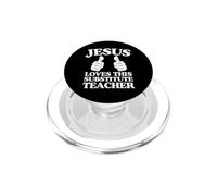 Jésus Aime ce Professeur suppléant Chrétien Church Group PopSockets PopGrip pour MagSafe