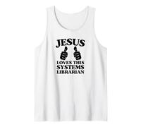 Jésus Aime ce système Bibliothécaire Chrétien Culte de l'Église Débardeur