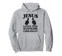 Jésus Aime ce système Bibliothécaire Chrétien Culte de l'Église Sweat à Capuche