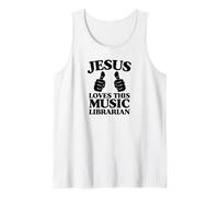 Jésus Aime Cette bibliothèque Musicale | Culte de l'église chrétienne Débardeur