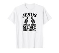 Jésus Aime Cette bibliothèque Musicale | Culte de l'église chrétienne T-Shirt