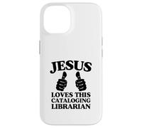 Jésus Aime Cette église chrétienne bibliothécaire catalogage Coque pour iPhone 14
