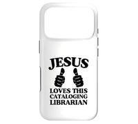 Jésus Aime Cette église chrétienne bibliothécaire catalogage Coque pour iPhone 17 Pro