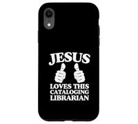 Jésus Aime Cette église chrétienne bibliothécaire catalogage Coque pour iPhone XR