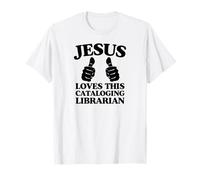 Jésus Aime Cette église chrétienne bibliothécaire catalogage T-Shirt