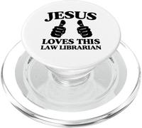 Jésus Aime Cette Loi, bibliothécaire, culte de l'église chrétienne PopSockets PopGrip pour MagSafe