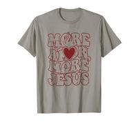 Jésus Aime Faith Groovy Heart Christian T-Shirt