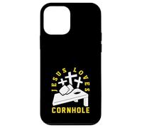 Jésus Aime Le Design des Joueurs de Cornhole Coque pour iPhone 12 Mini