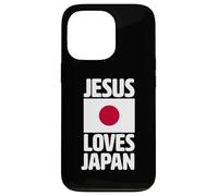 Jésus Aime Le Japon | Missionnaire Chrétien | Drapeau Japonais Dieu Coque pour iPhone 13 Pro