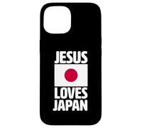 Jésus Aime Le Japon | Missionnaire Chrétien | Drapeau Japonais Dieu Coque pour iPhone 15