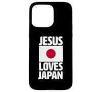 Jésus Aime Le Japon | Missionnaire Chrétien | Drapeau Japonais Dieu Coque pour iPhone 15 Pro Max