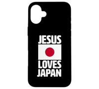 Jésus Aime Le Japon | Missionnaire Chrétien | Drapeau Japonais Dieu Coque pour iPhone 16 Plus