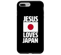 Jésus Aime Le Japon | Missionnaire Chrétien | Drapeau Japonais Dieu Coque pour iPhone 7 Plus/8 Plus