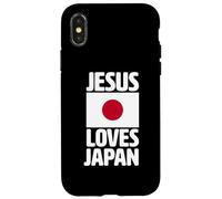 Jésus Aime Le Japon | Missionnaire Chrétien | Drapeau Japonais Dieu Coque pour iPhone X/XS