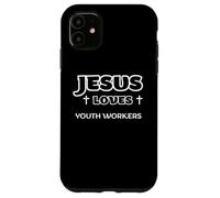 Jésus Aime Les Jeunes Travailleurs et Les Leaders chrétiens éthiques des Jeunes Coque pour iPhone 11